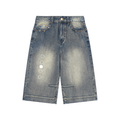 Stone Code Vintage Wash Baggy Denim Short