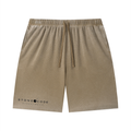 Stone Code Vintage Wash Sunfade Waffle Raw Hem Shorts