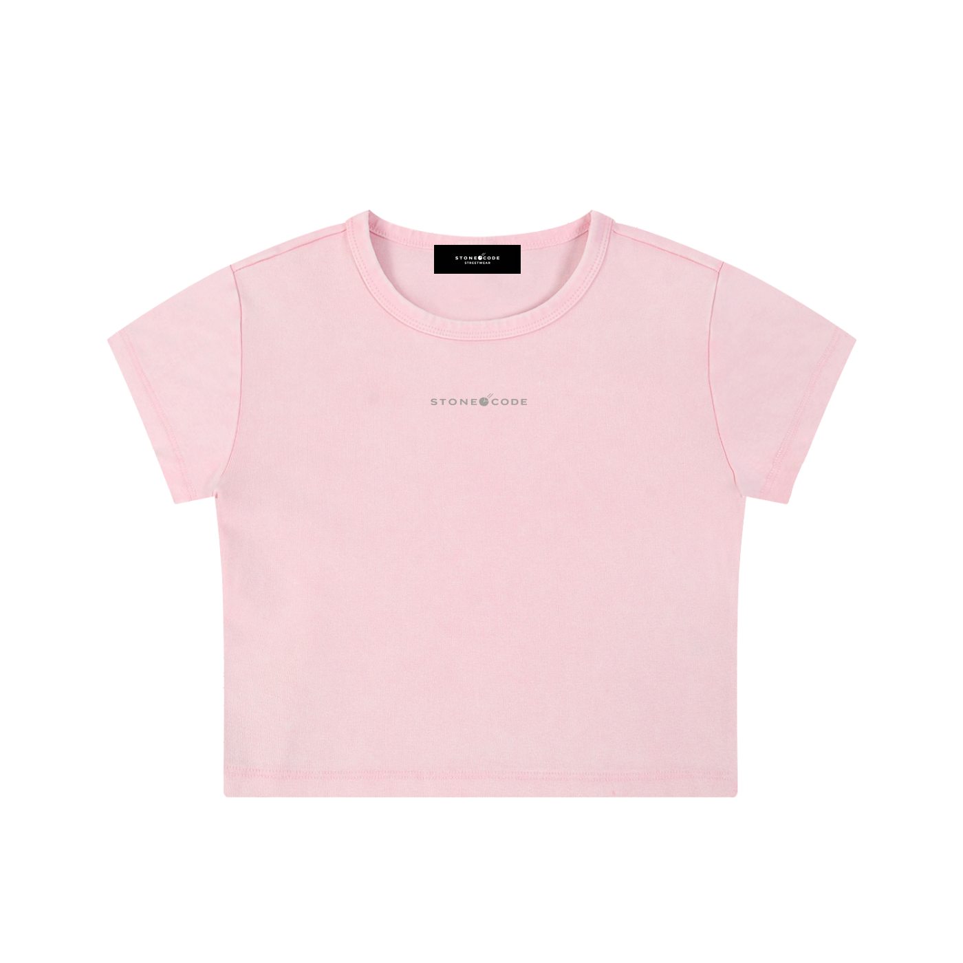 Stone Code Snow Washed Crop Top