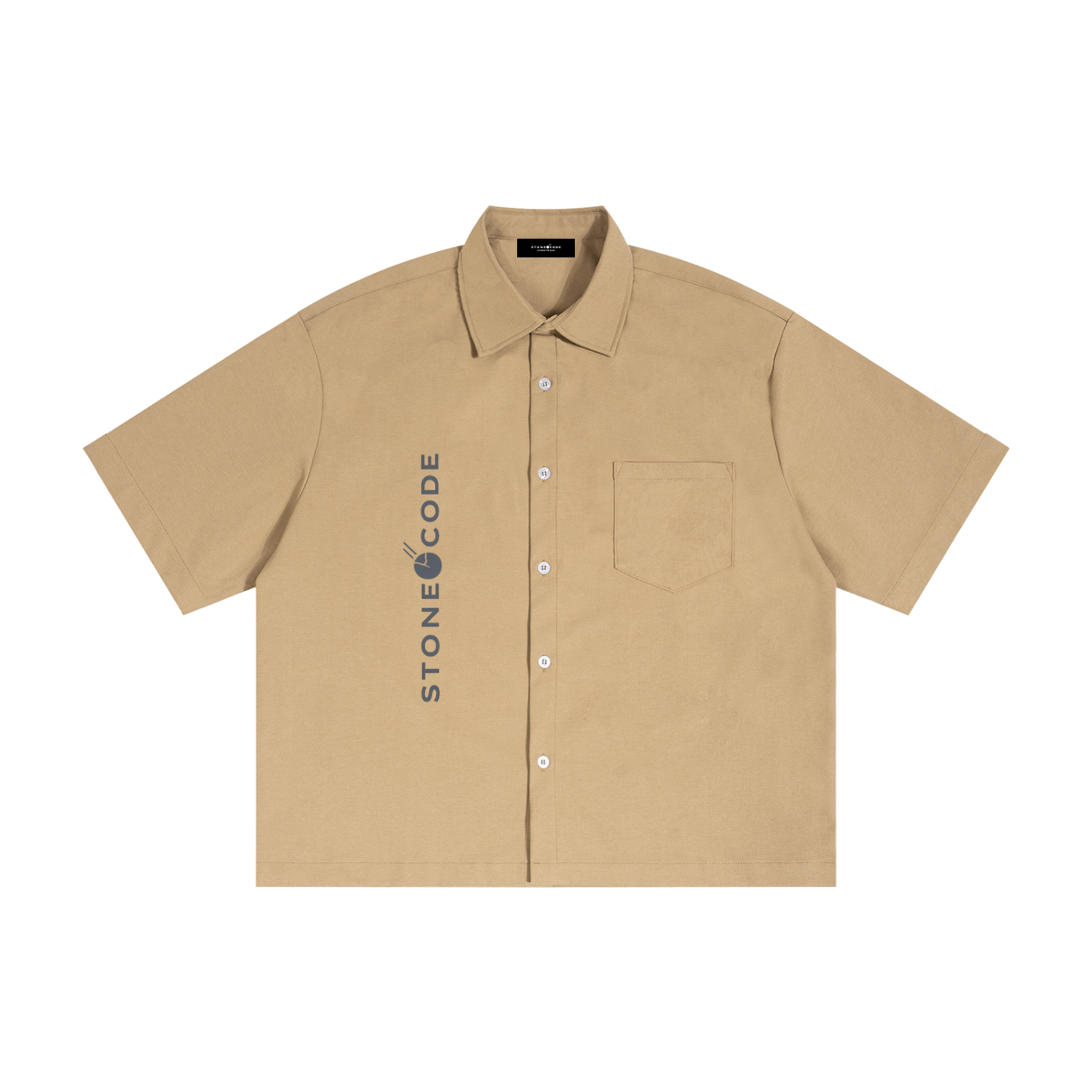 Stone Code Boxy Heavyweight Short Sleeve Shirt