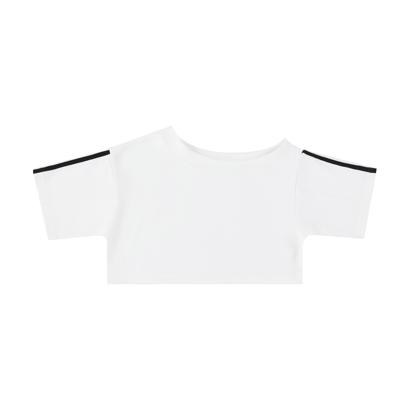 Stone Code Off-the-Shoulder Crop Top