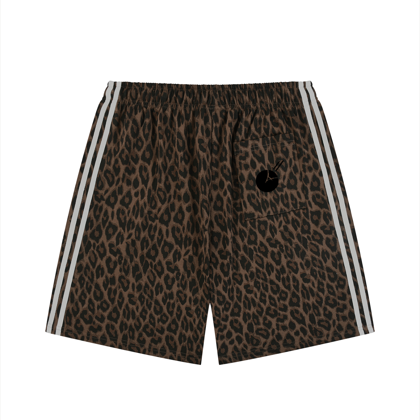 Stone Code Heavyweight Leopard Drawstring Shorts