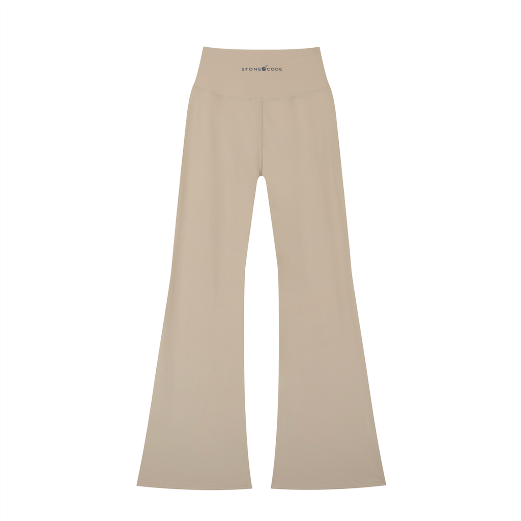 Stone Code High-Waisted Flare Leggings