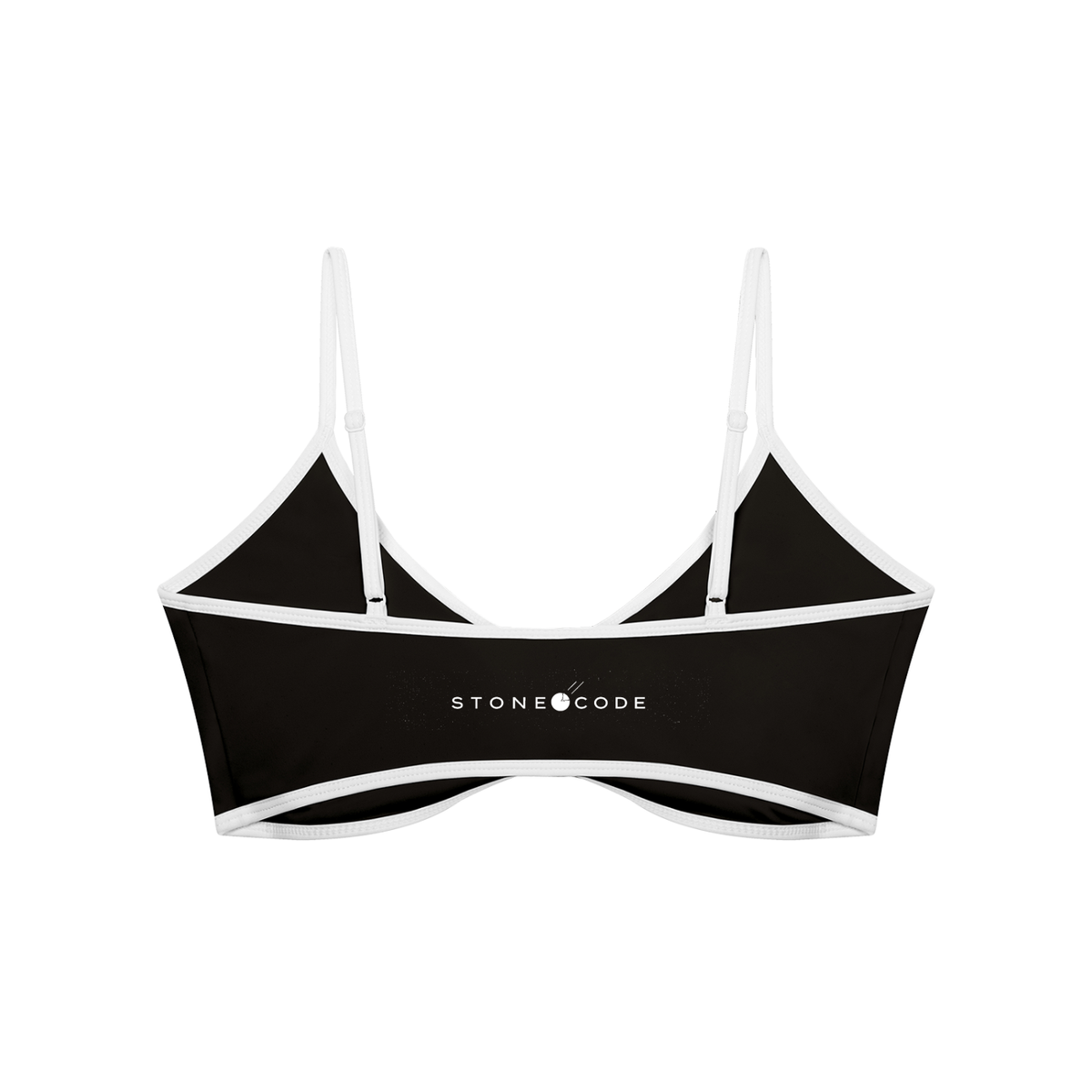 Stone Code Color Block Ruched V-Neck Sports Bra