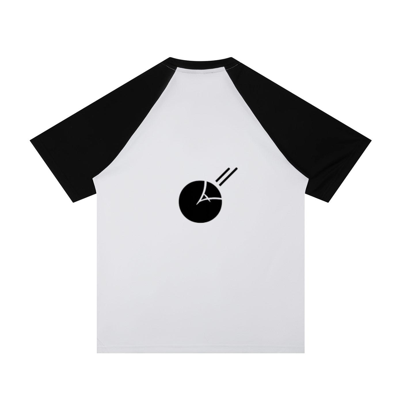 Stone Code Contrast Raglan Sleeve Mesh T-Shirt
