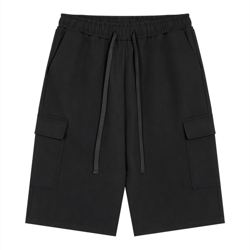 Stone Code  Drawstring Cargo Shorts