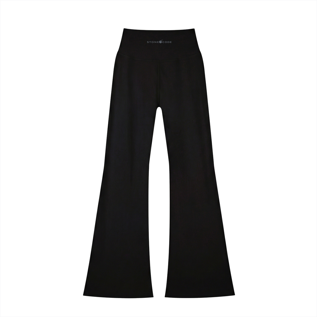 Stone Code High-Waisted Flare Leggings
