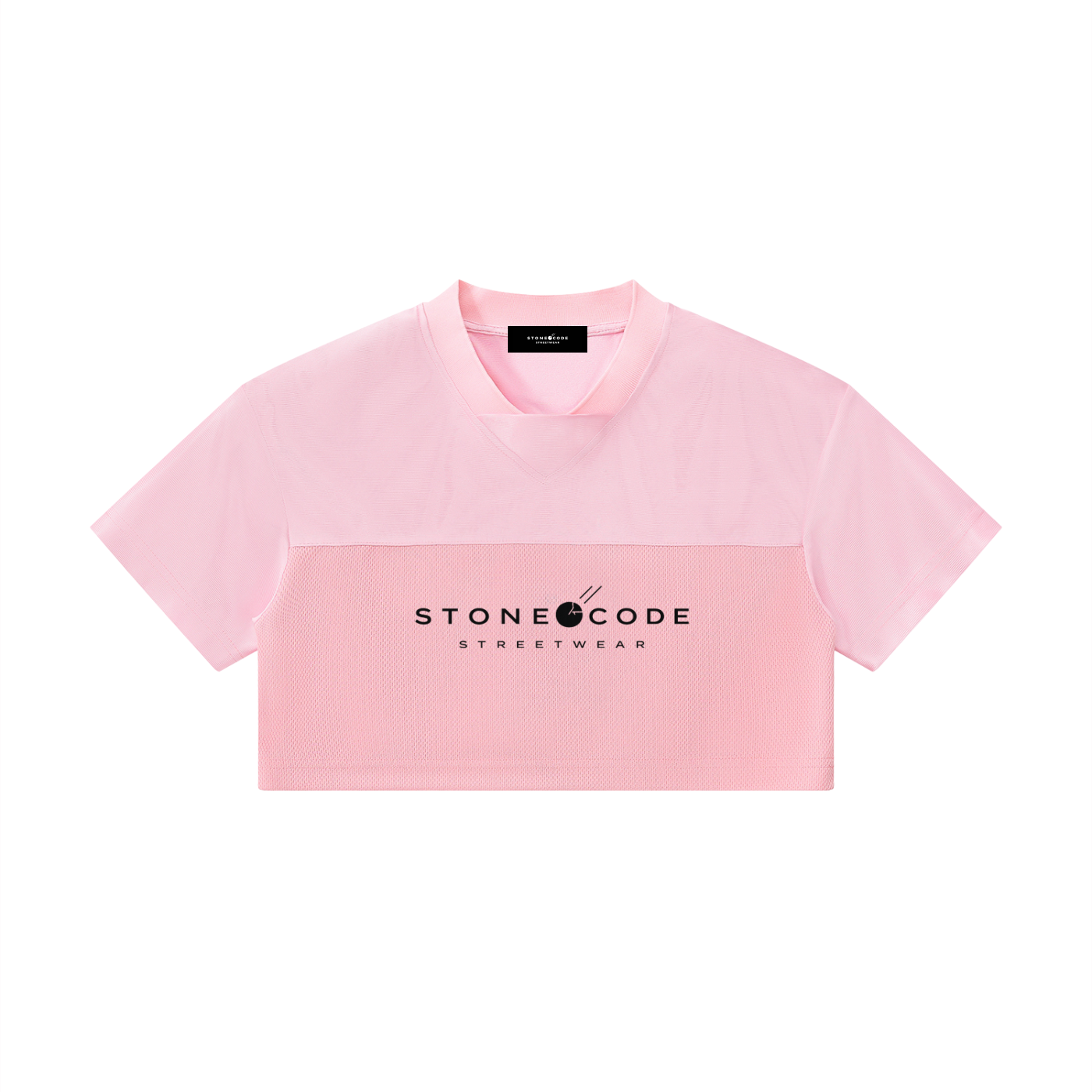 Women’s Cropped Paneled V-Neck Jersey