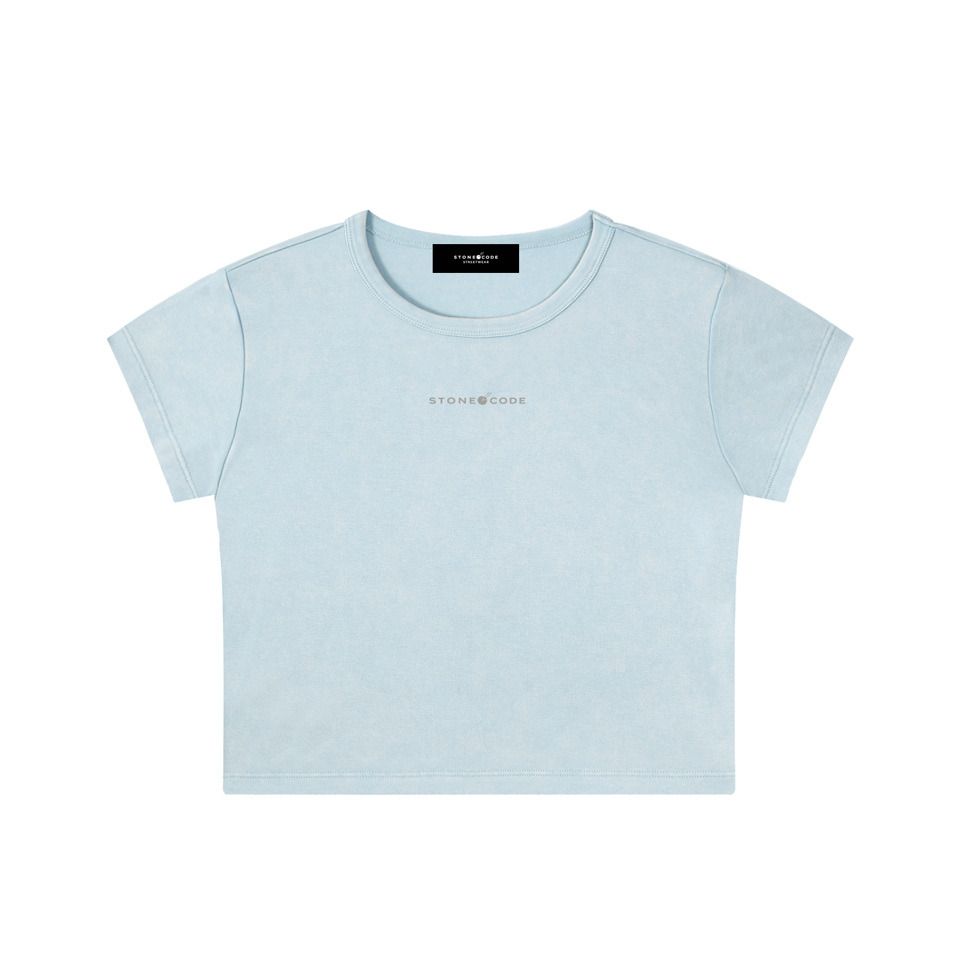 Stone Code Snow Washed Crop Top
