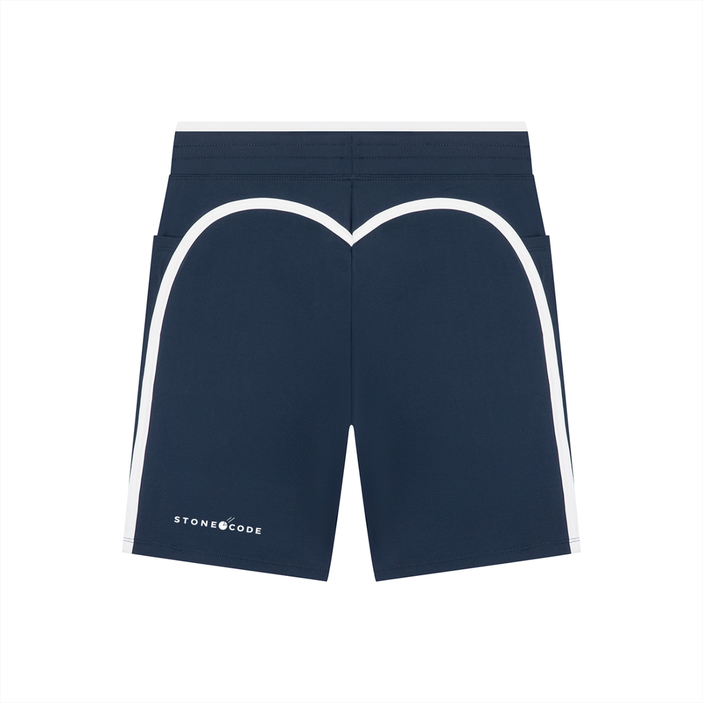 Stone Code High Rise Color Block Yoga Shorts