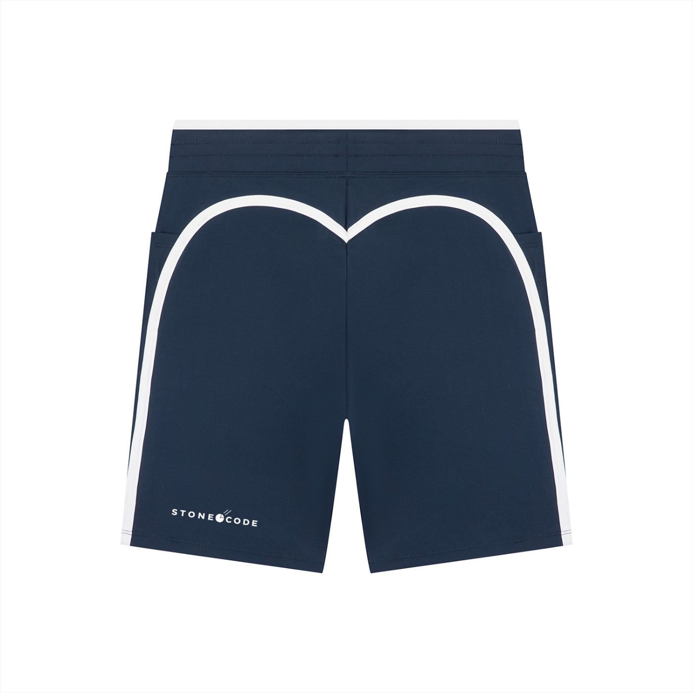 Stone Code High Rise Color Block Yoga Shorts