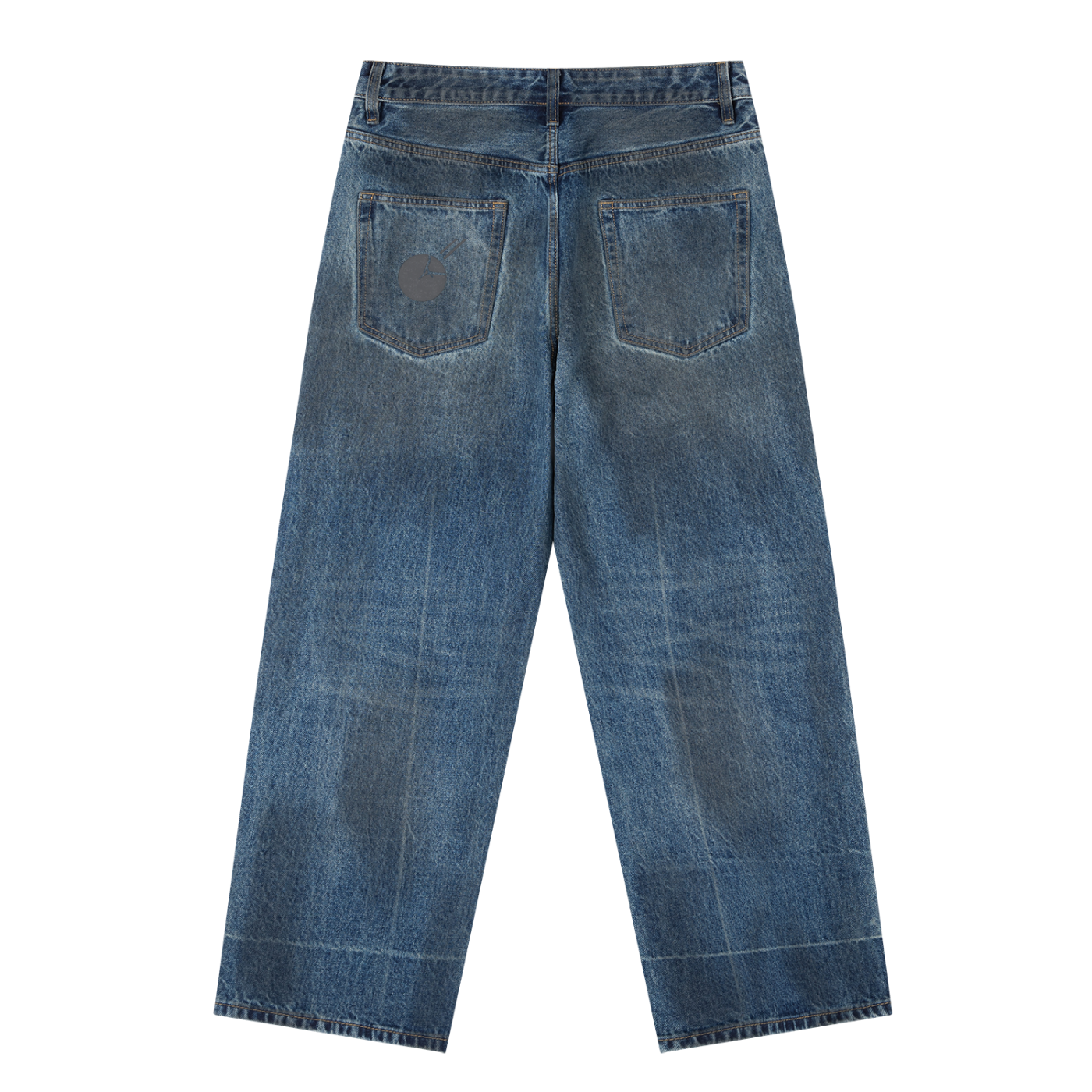 Stone Code Vintage Wash Baggy Denim Jeans