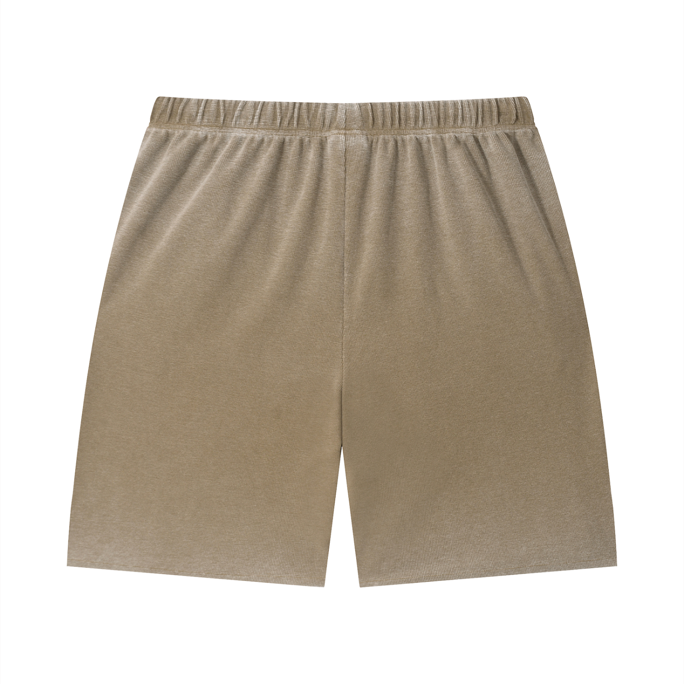Stone Code Vintage Wash Sunfade Waffle Raw Hem Shorts