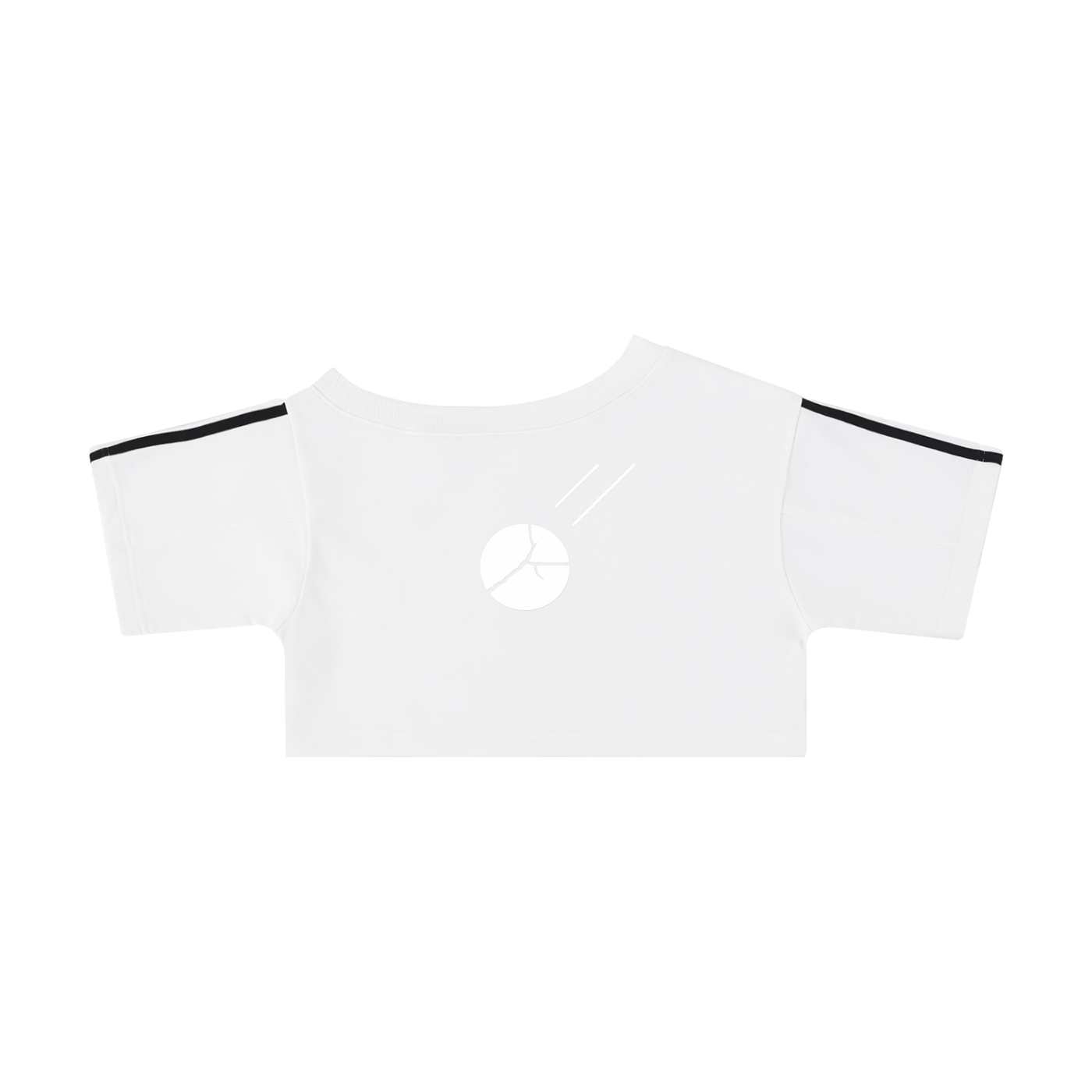Stone Code Off-the-Shoulder Crop Top