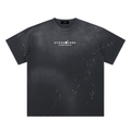 Stone Code Hand-Frayed Sunfade Paint Splatter T-Shirt
