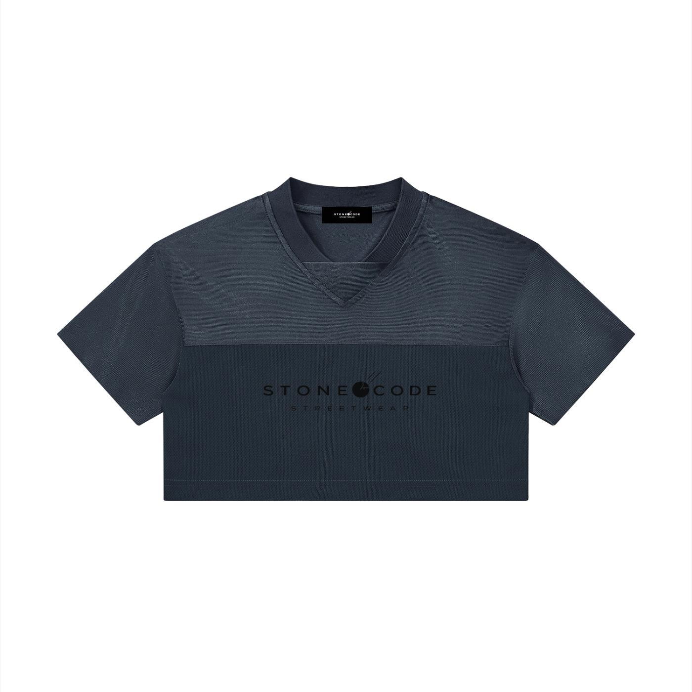 Women’s Cropped Paneled V-Neck Jersey