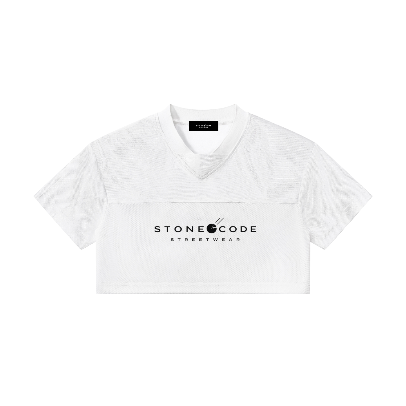 Women’s Cropped Paneled V-Neck Jersey