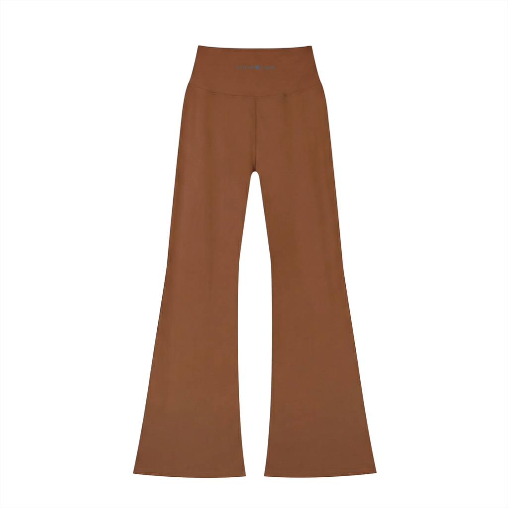 Stone Code High-Waisted Flare Leggings