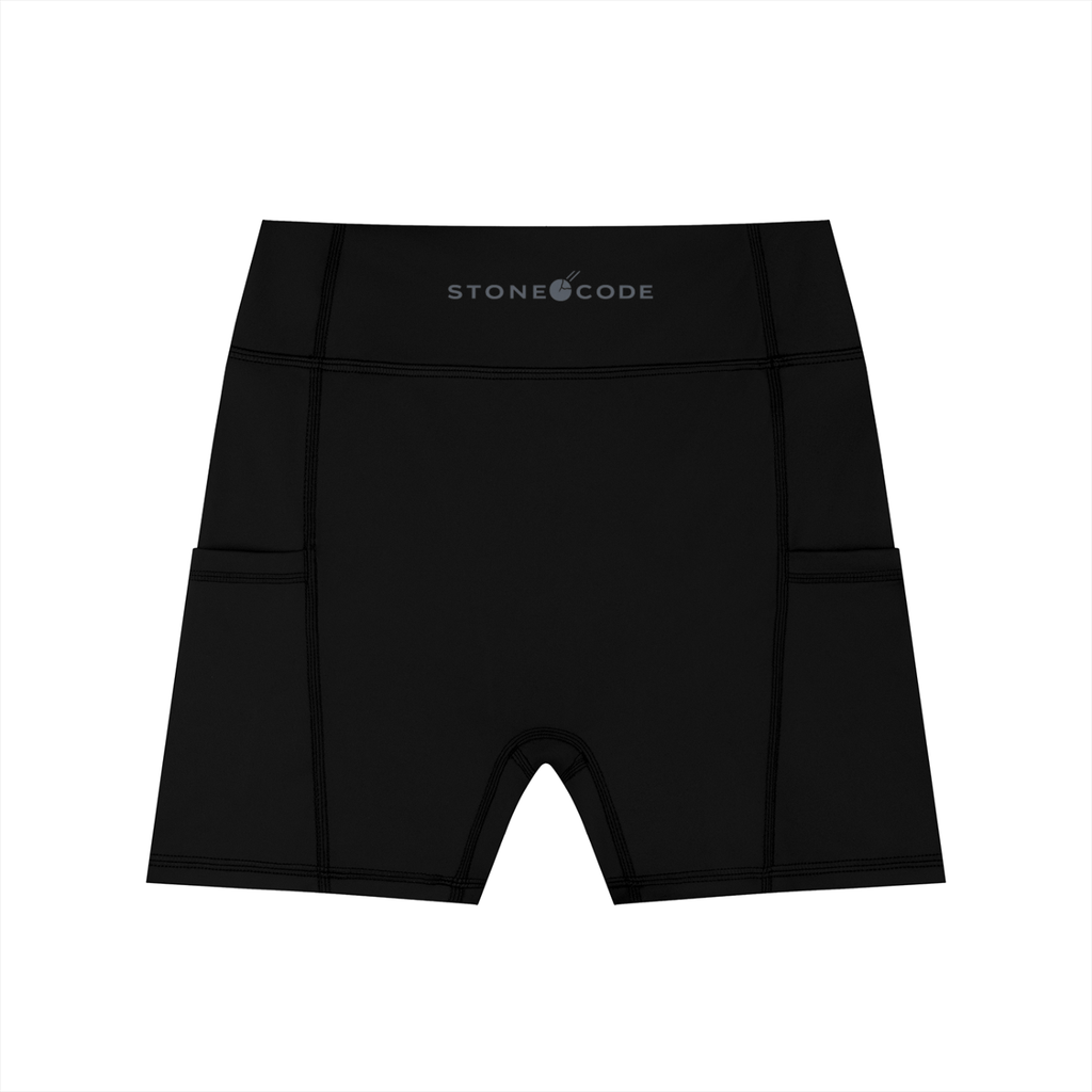 Stone Code High-Waisted Pocket Biker Shorts