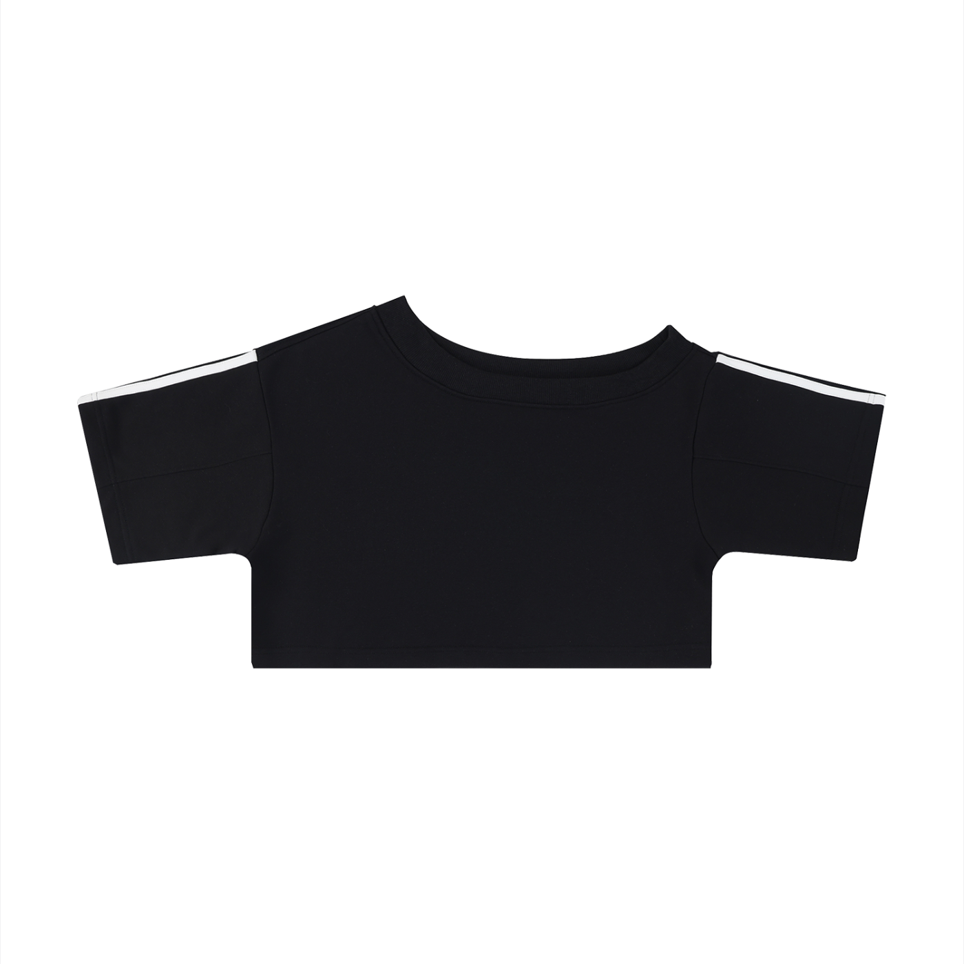 Stone Code Off-the-Shoulder Crop Top