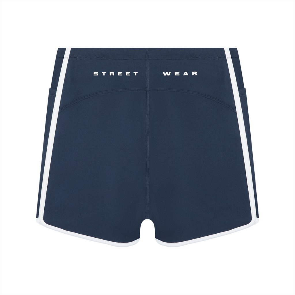 Stone Code High Rise Color Block Yoga Shorts