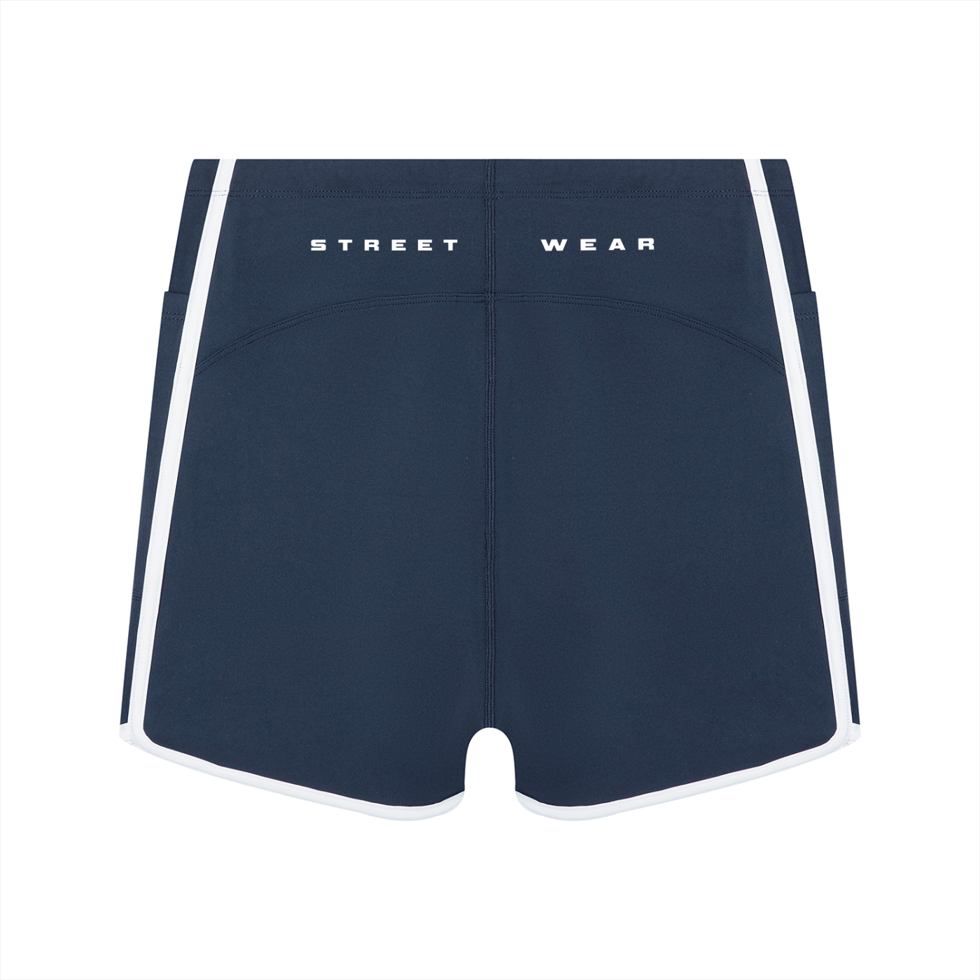 Stone Code High Rise Color Block Yoga Shorts