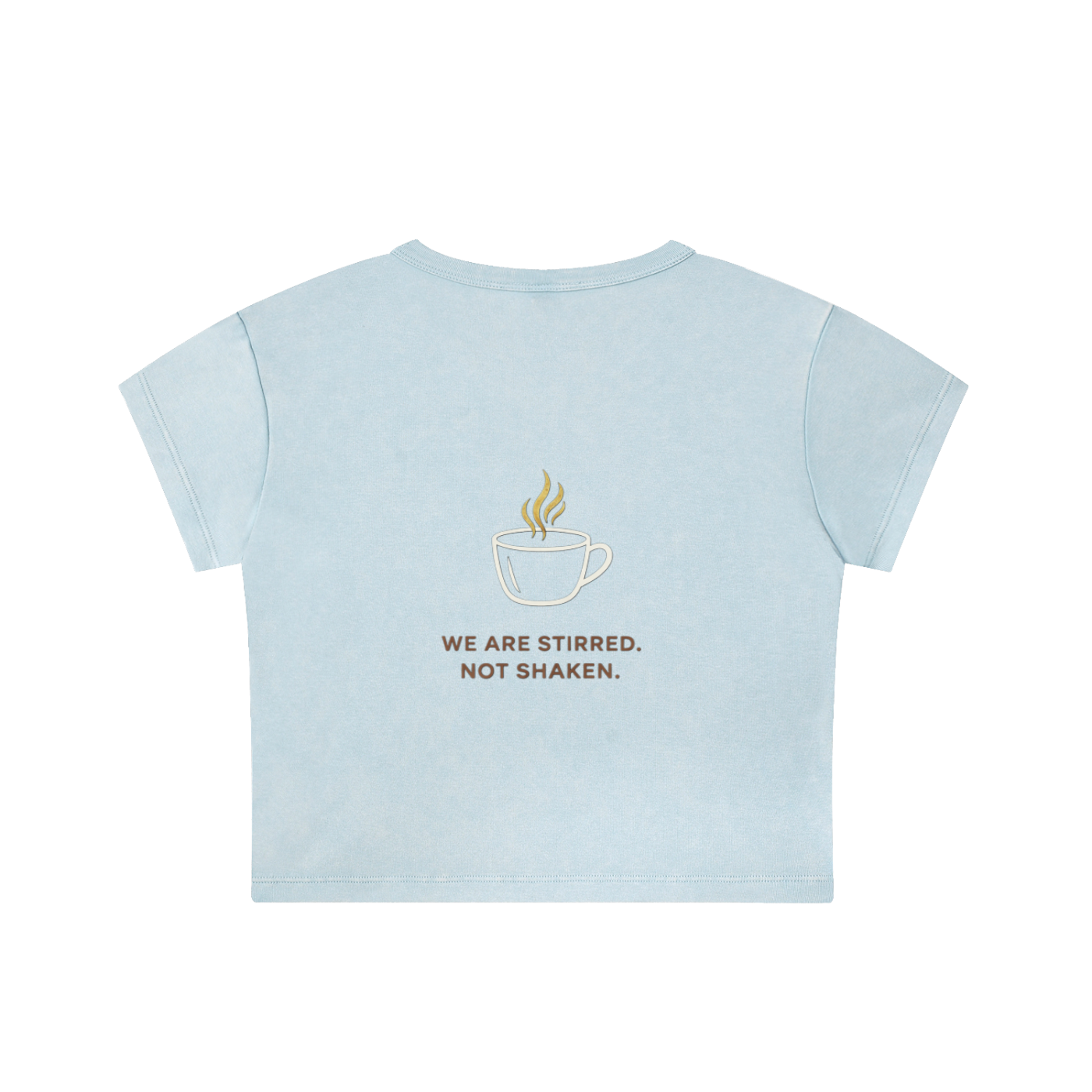Stone Code Snow Washed Crop Top