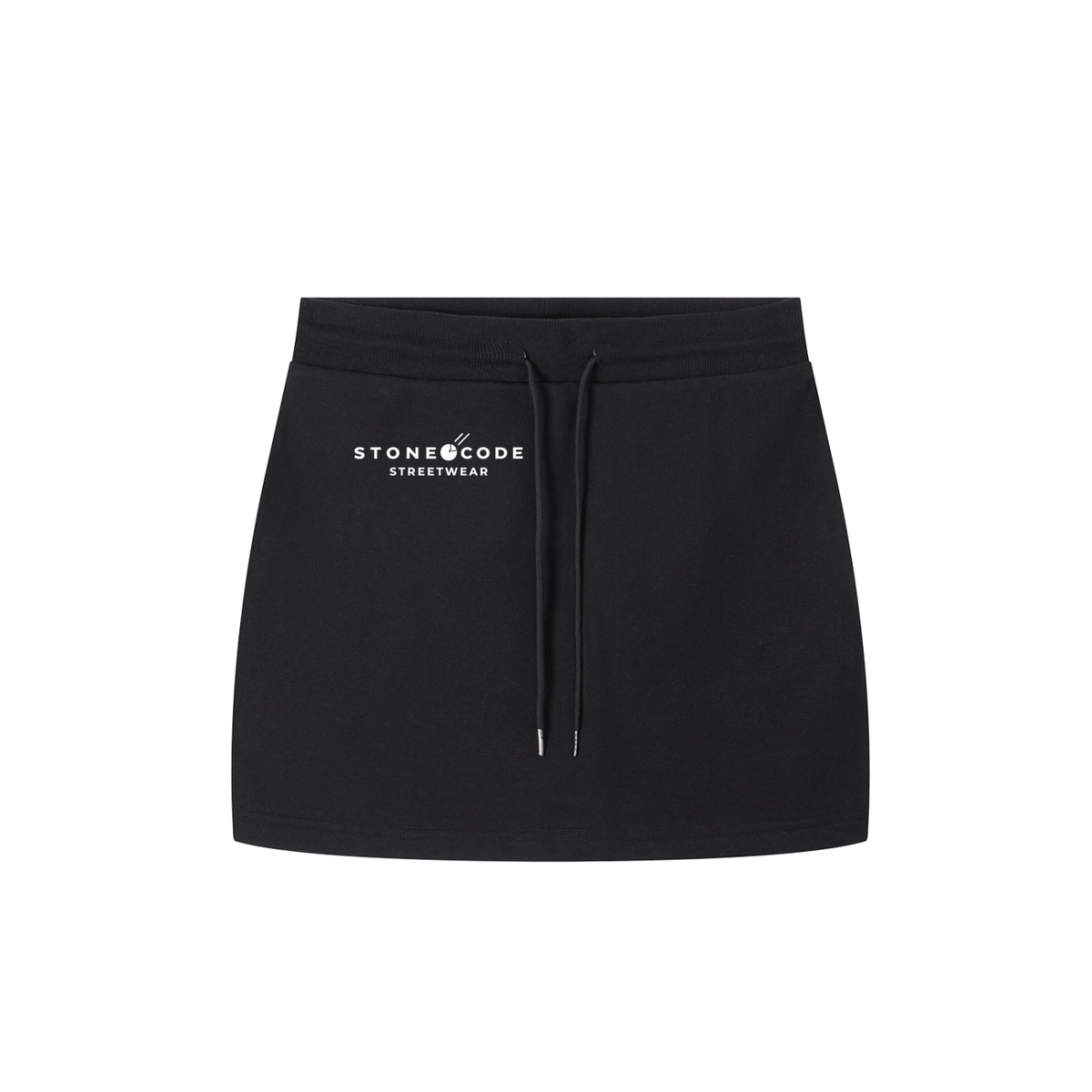 Stone Code Drawstring Skirt