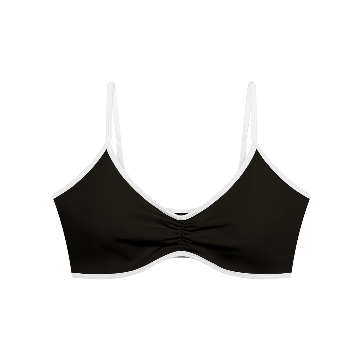 Stone Code Color Block Ruched V-Neck Sports Bra