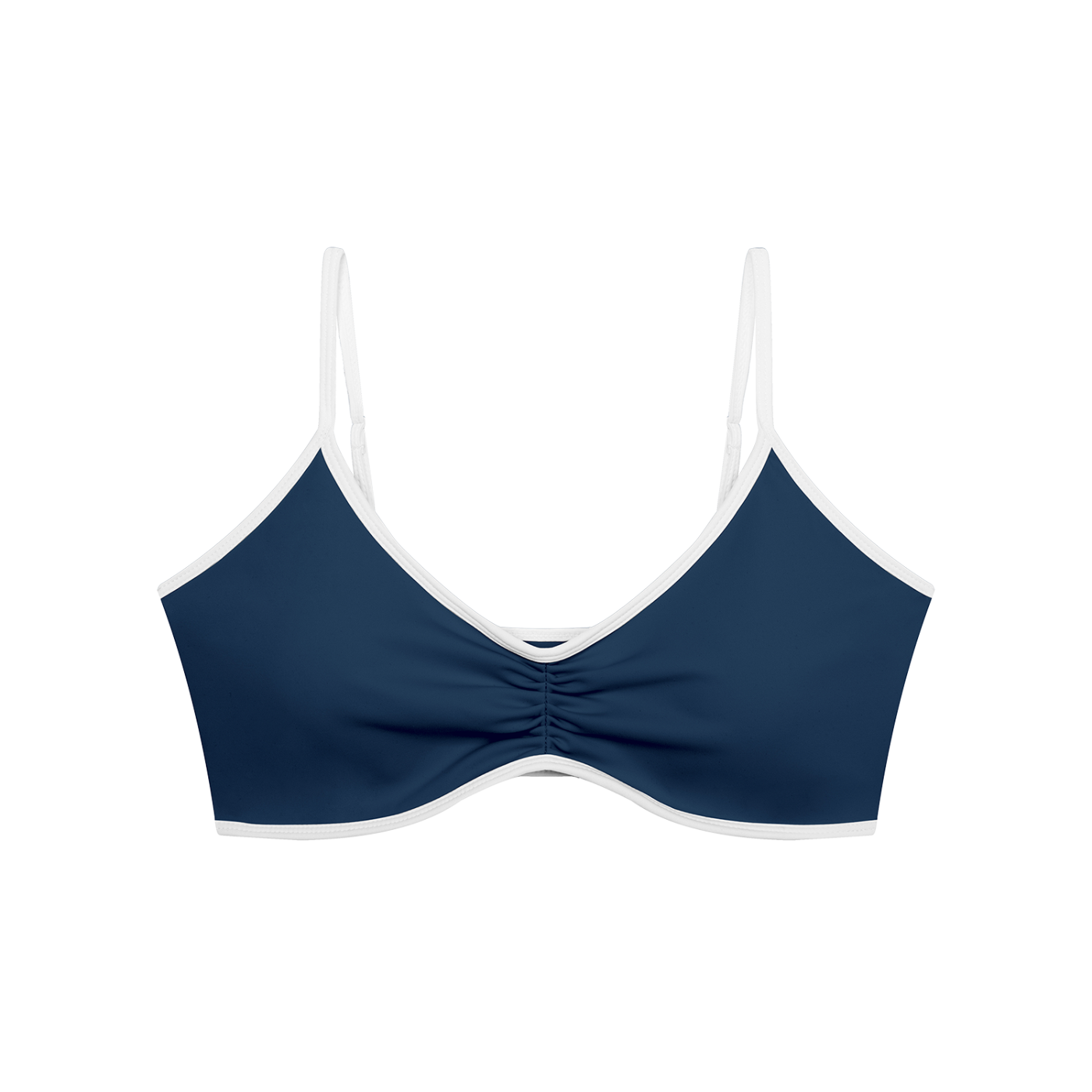 Stone Code Color Block Ruched V-Neck Sports Bra