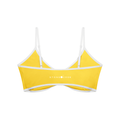 Stone Code Color Block Ruched V-Neck Sports Bra