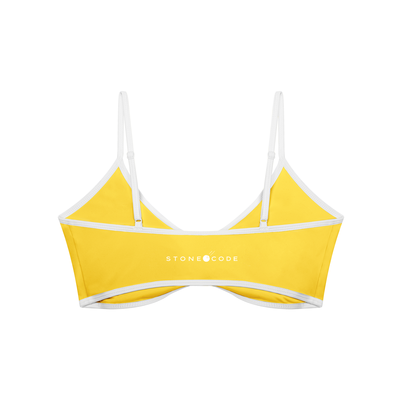 Stone Code Color Block Ruched V-Neck Sports Bra