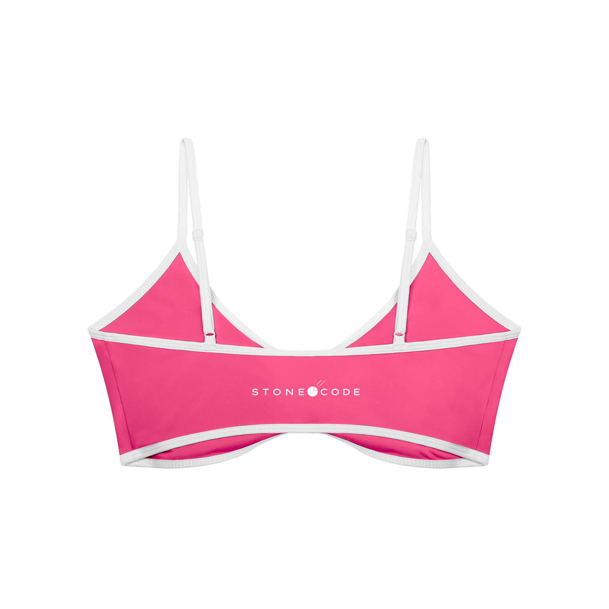 Stone Code Color Block Ruched V-Neck Sports Bra