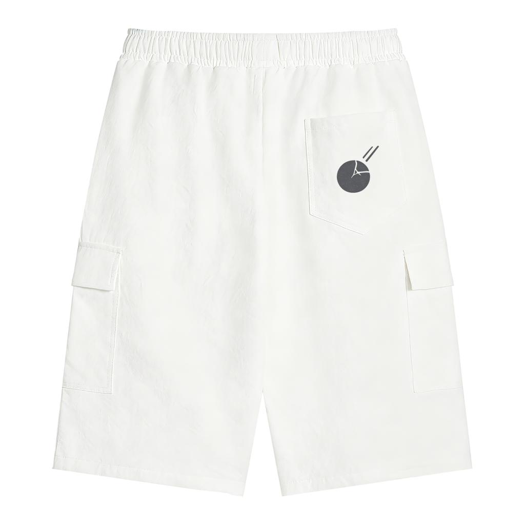 Stone Code  Drawstring Cargo Shorts