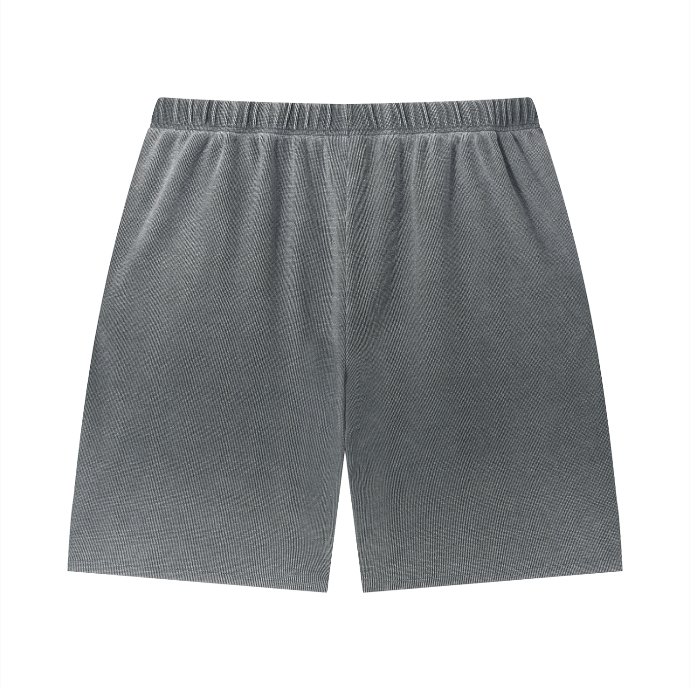 Stone Code Vintage Wash Sunfade Waffle Raw Hem Shorts