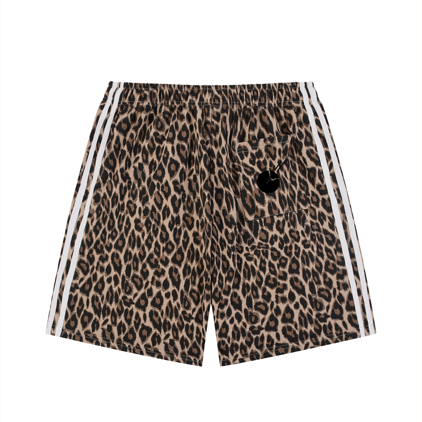 Stone Code Heavyweight Leopard Drawstring Shorts