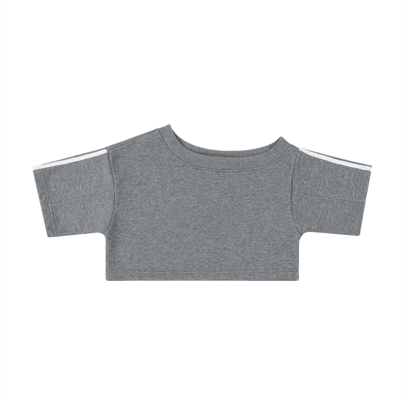 Stone Code Off-the-Shoulder Crop Top